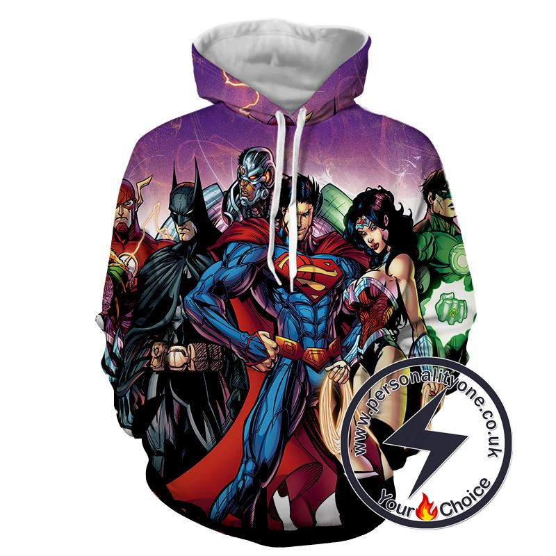 Justice League - Justice League 3D - Justice League Hoodies